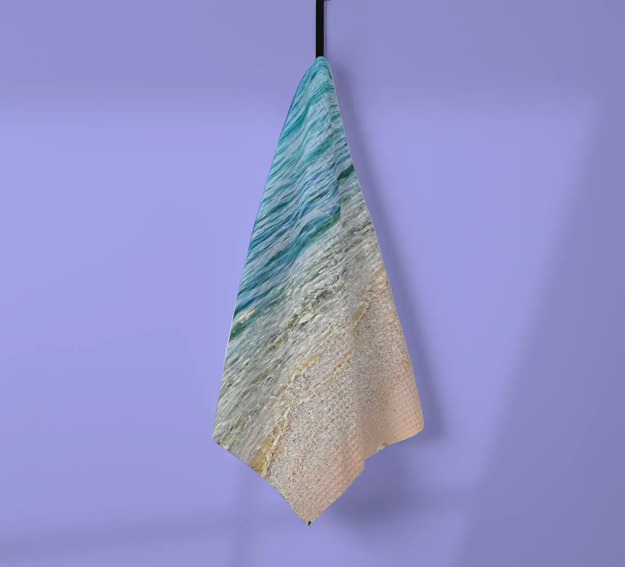 free - Sea view with beach tea towel by Frida + frei