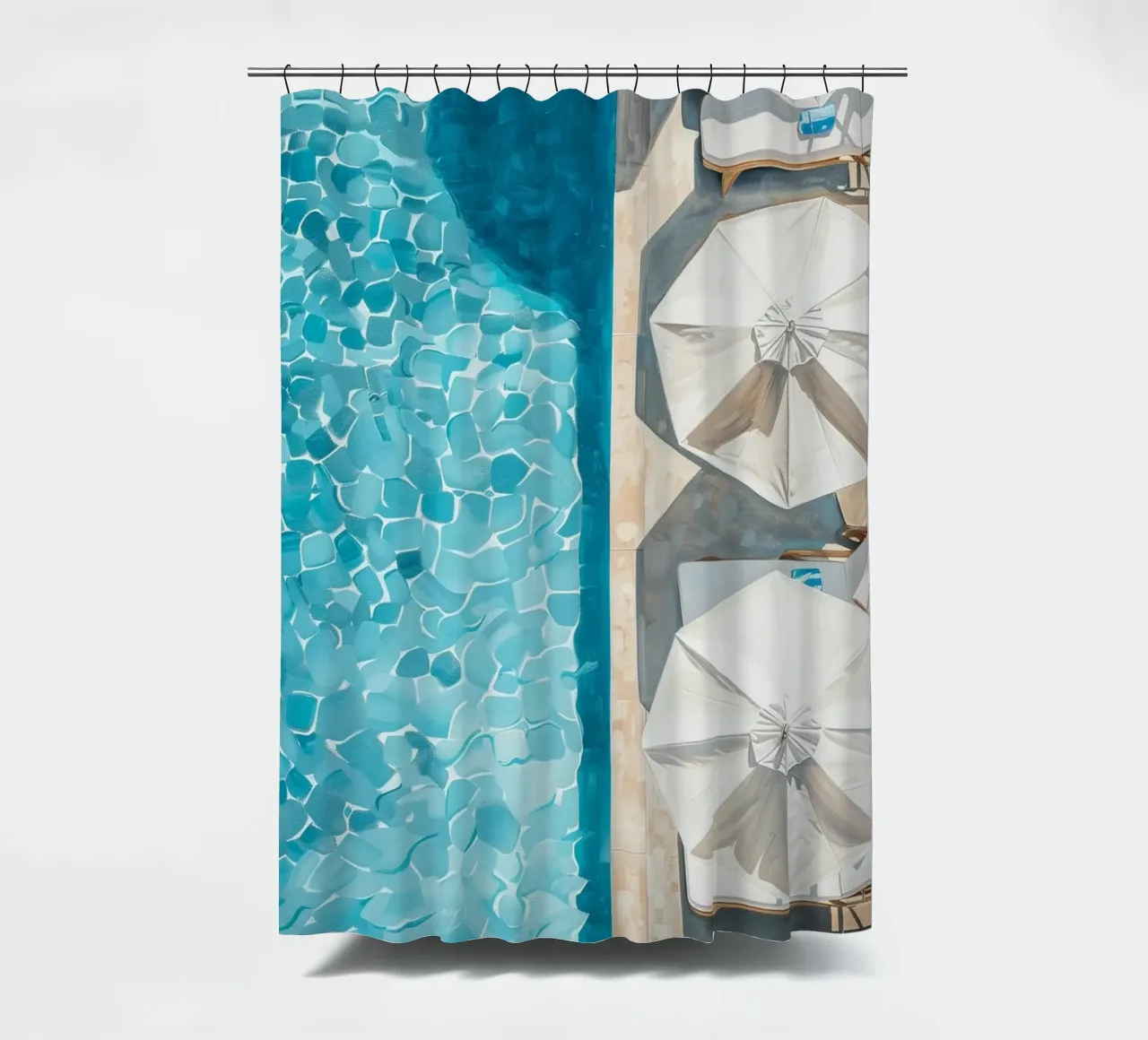 Whispers of the Poolside tenda da doccia da Mosaic Dialogue
