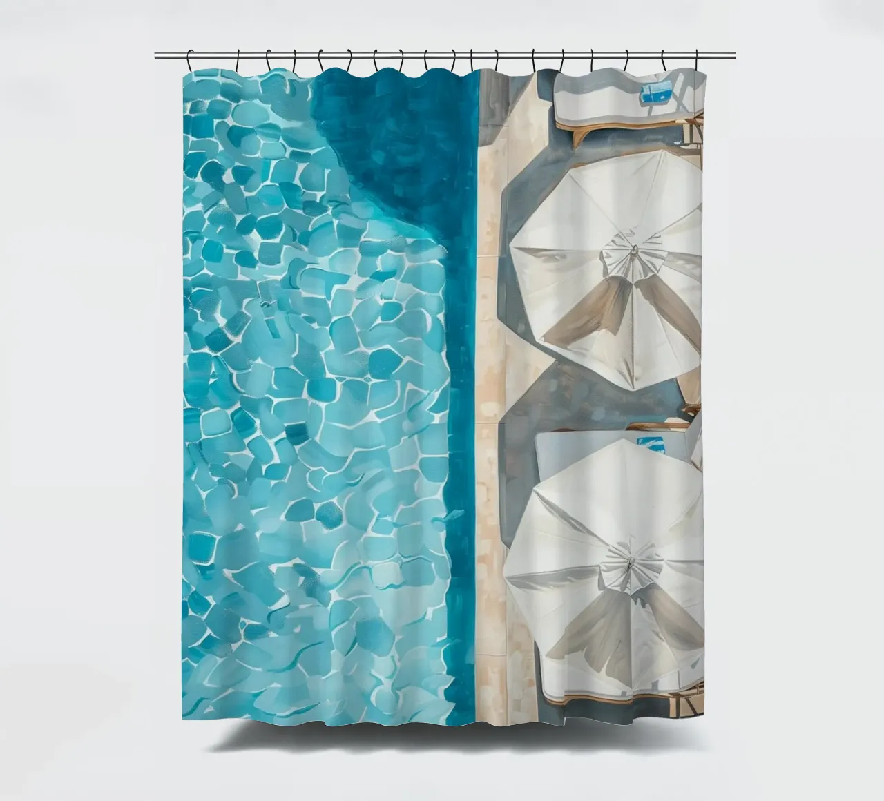 Whispers of the Poolside tenda da doccia da Mosaic Dialogue