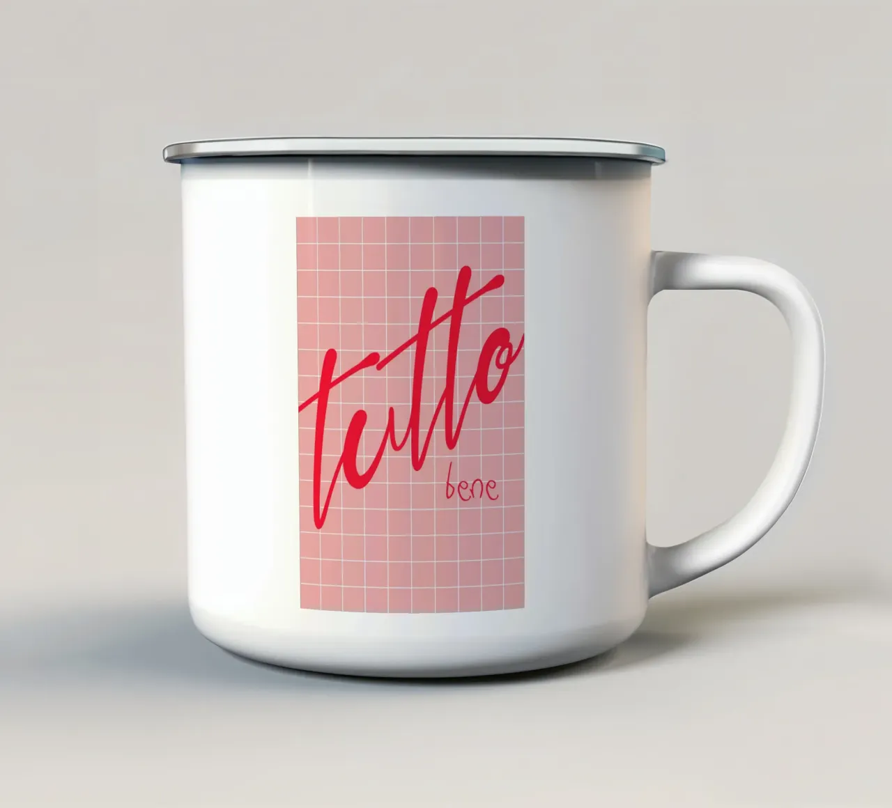 Tutto Bene tazza in smalto da Attaboy Dsgn