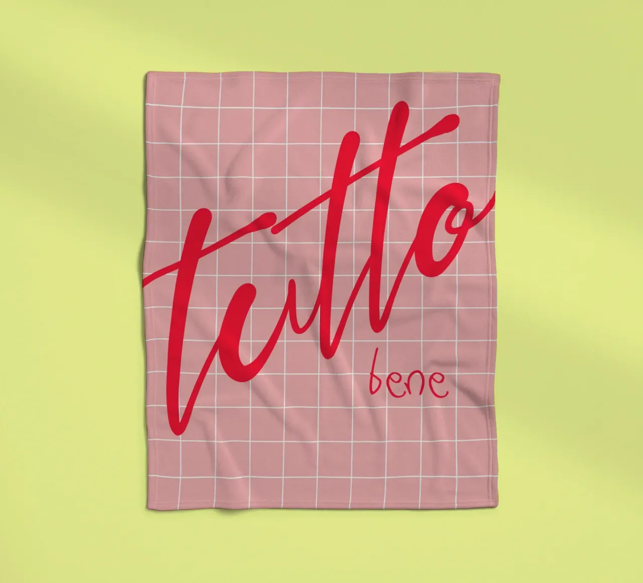 Tutto Bene coperta in pile da Attaboy Dsgn