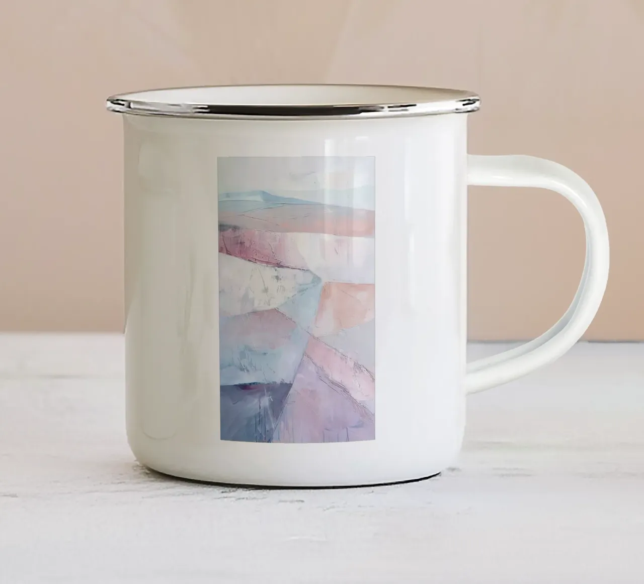 Soft Horizons tazza in smalto da Mosaic Dialogue