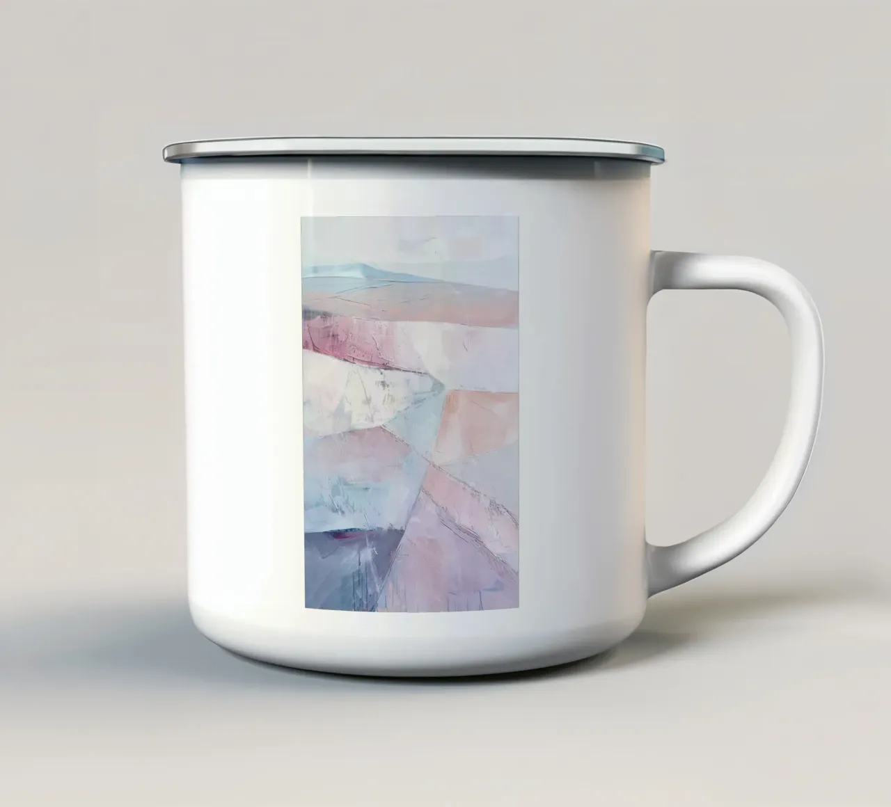 Soft Horizons tazza in smalto da Mosaic Dialogue
