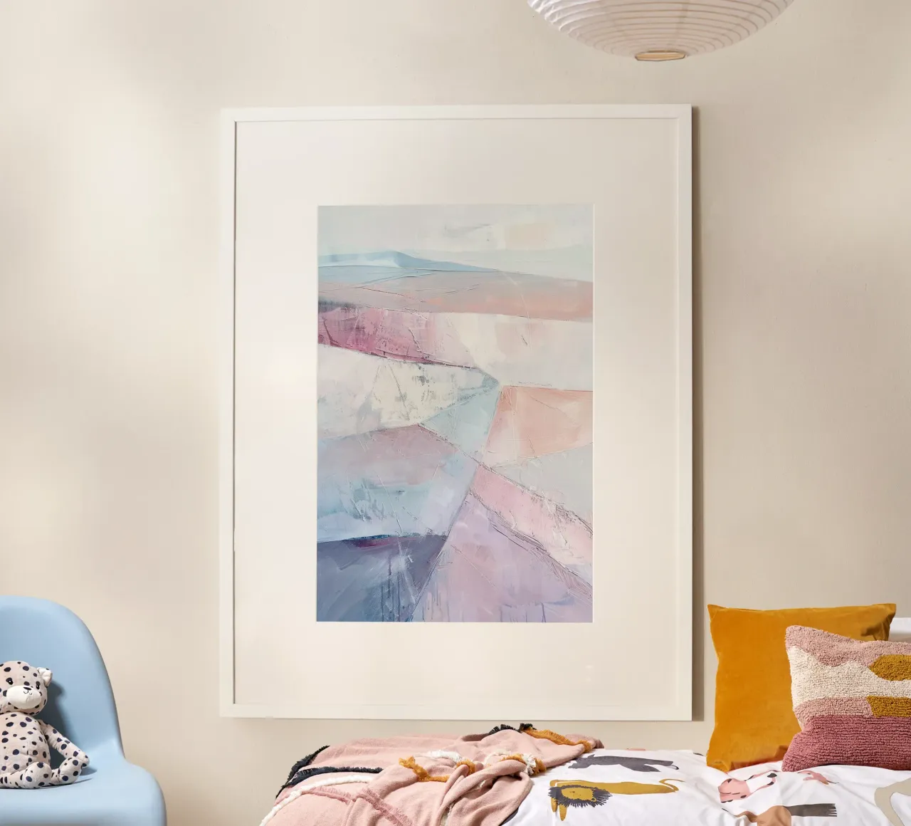 Soft Horizons poster con telaio in plastica da Mosaic Dialogue