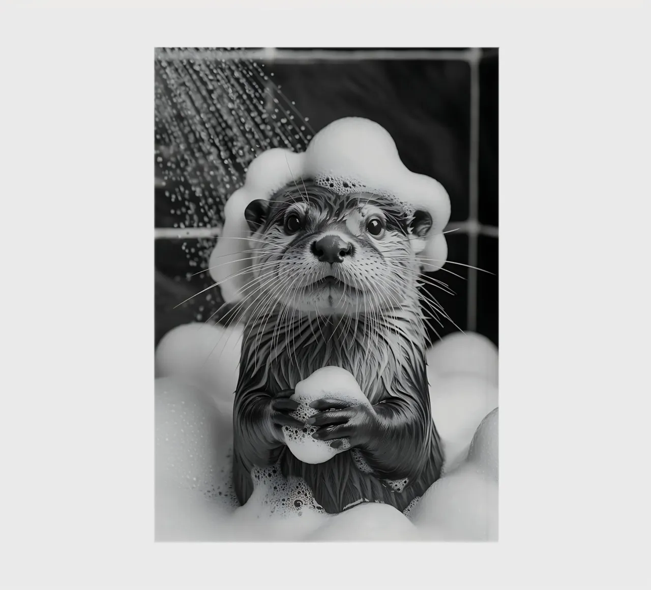 Foaming Otter in the Shower notebook by Plain Thoughts