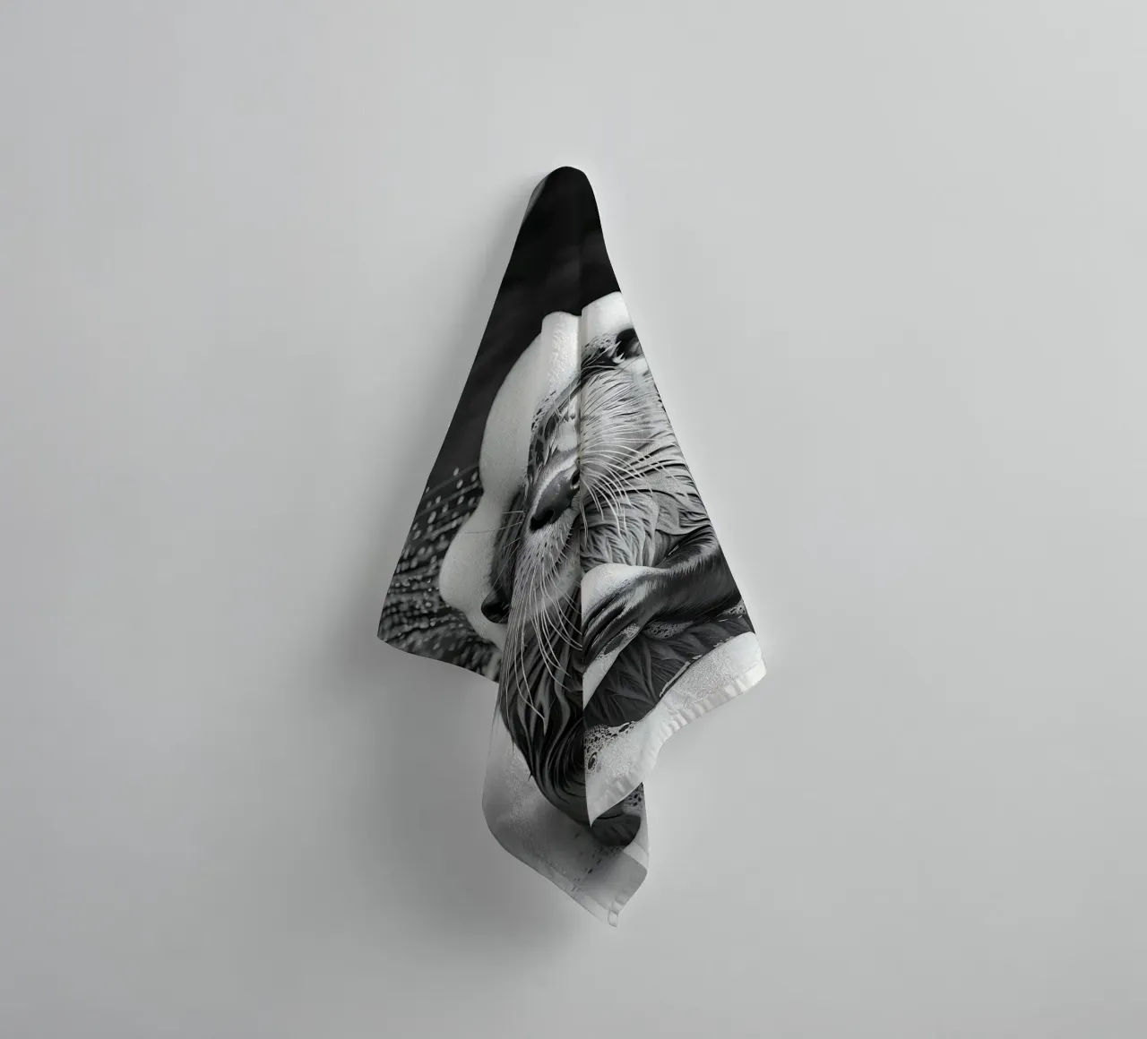 Foaming Otter in the Shower towel by Plain Thoughts