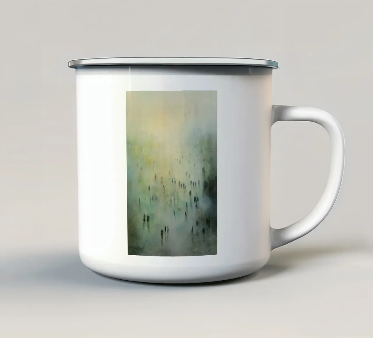 Mist of the Crowd tazza in smalto da Mosaic Dialogue