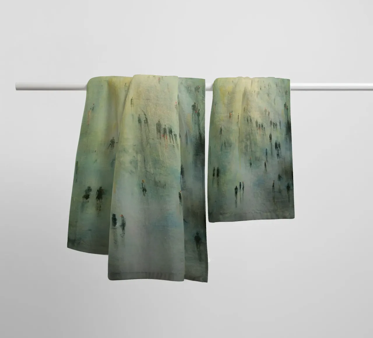 Mist of the Crowd towel by Mosaic Dialogue