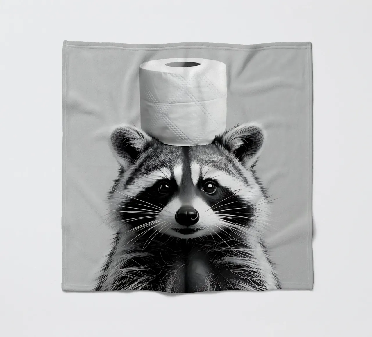 Procione e carta igienica coperta in pile da Plain Thoughts
