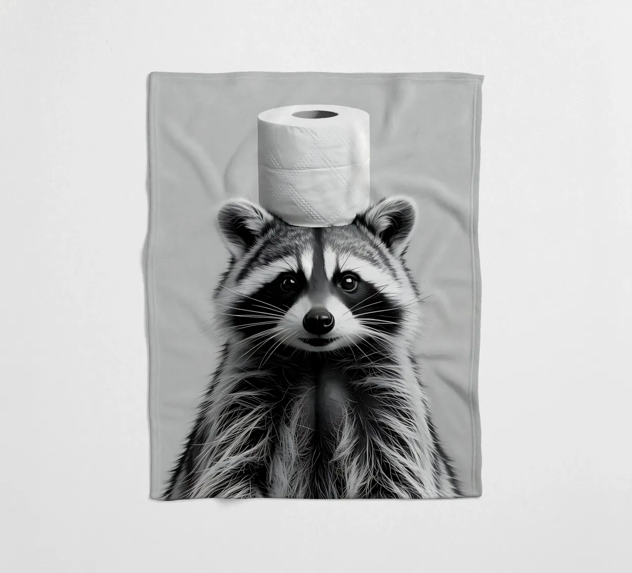 Procione e carta igienica coperta in pile da Plain Thoughts