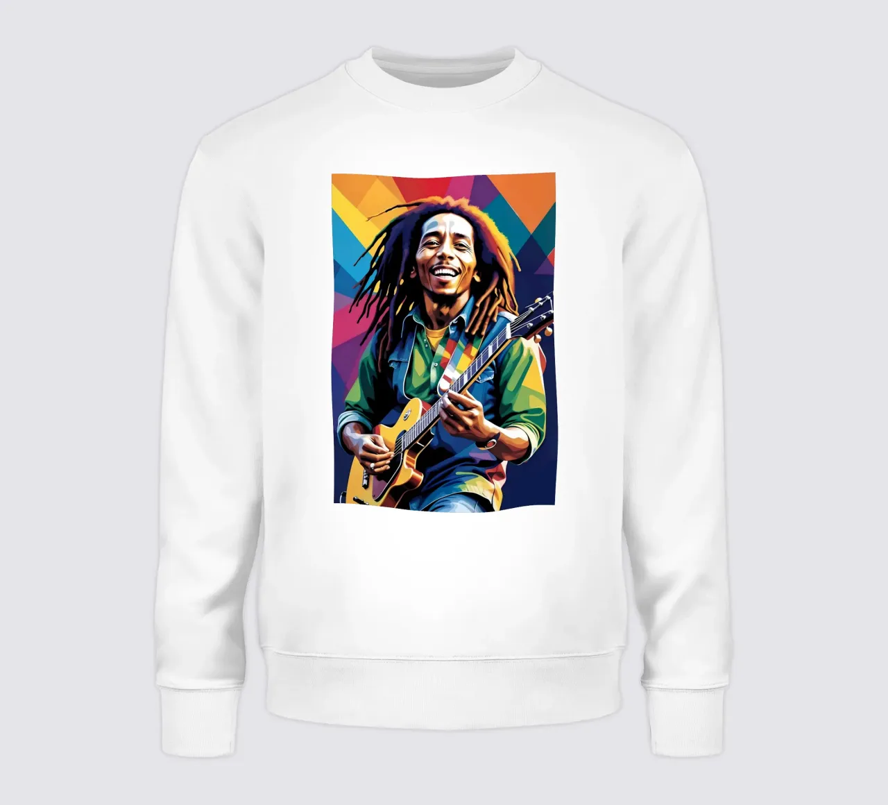 Bob Marley suonare la chitarra wpap art felpa da BONANZA