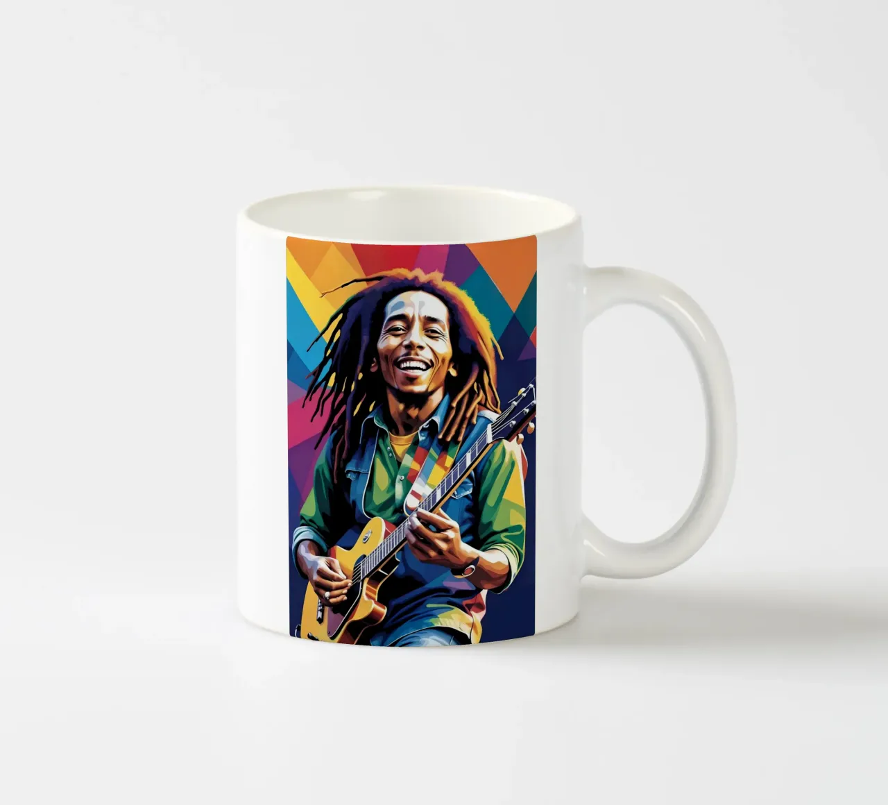 Bob Marley suonare la chitarra wpap art tazza in ceramica da BONANZA