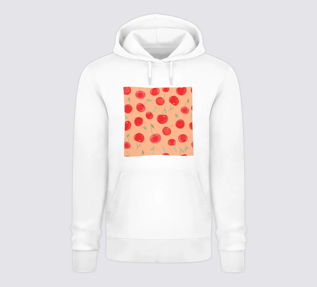 Modello Berry Burst color arancio fragola felpa con cappuccio da gulsengunel