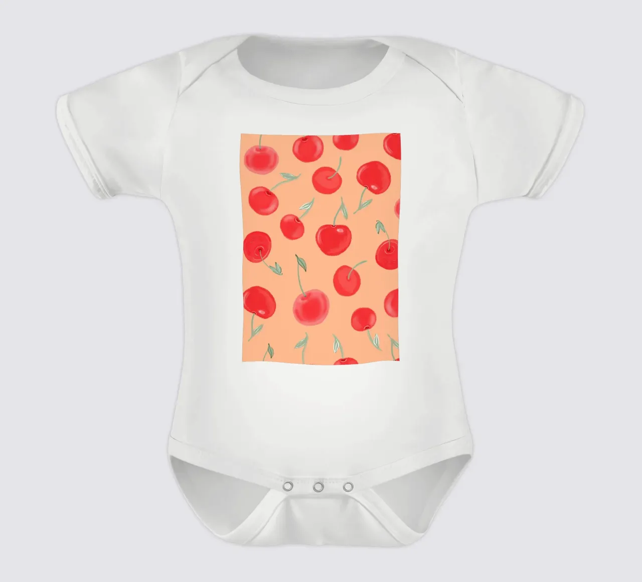 Modello Berry Burst color arancio fragola body neonato maniche corte da gulsengunel