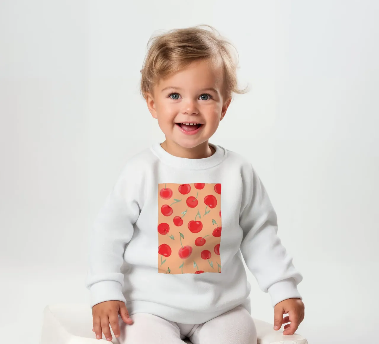 Modello Berry Burst color arancio fragola felpa neonato da gulsengunel