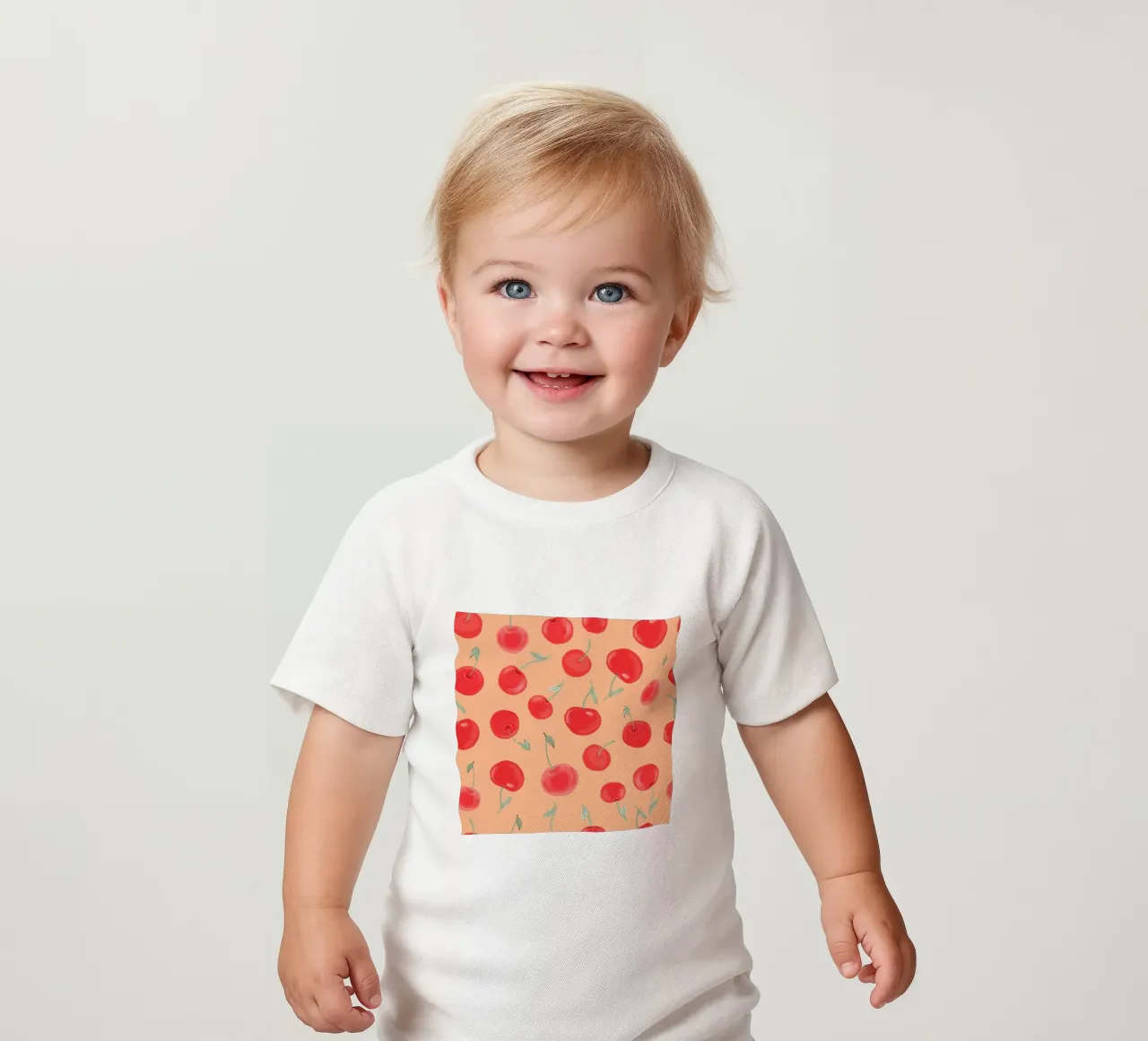 Modello Berry Burst color arancio fragola maglietta neonato da gulsengunel