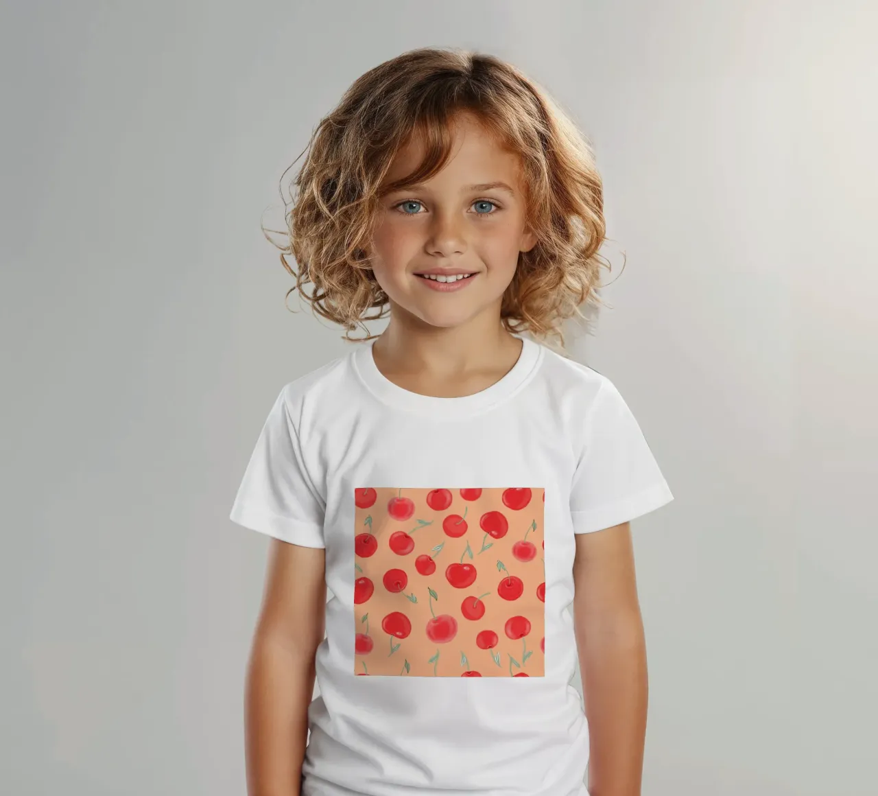 Modello Berry Burst color arancio fragola t-shirt bambini da gulsengunel