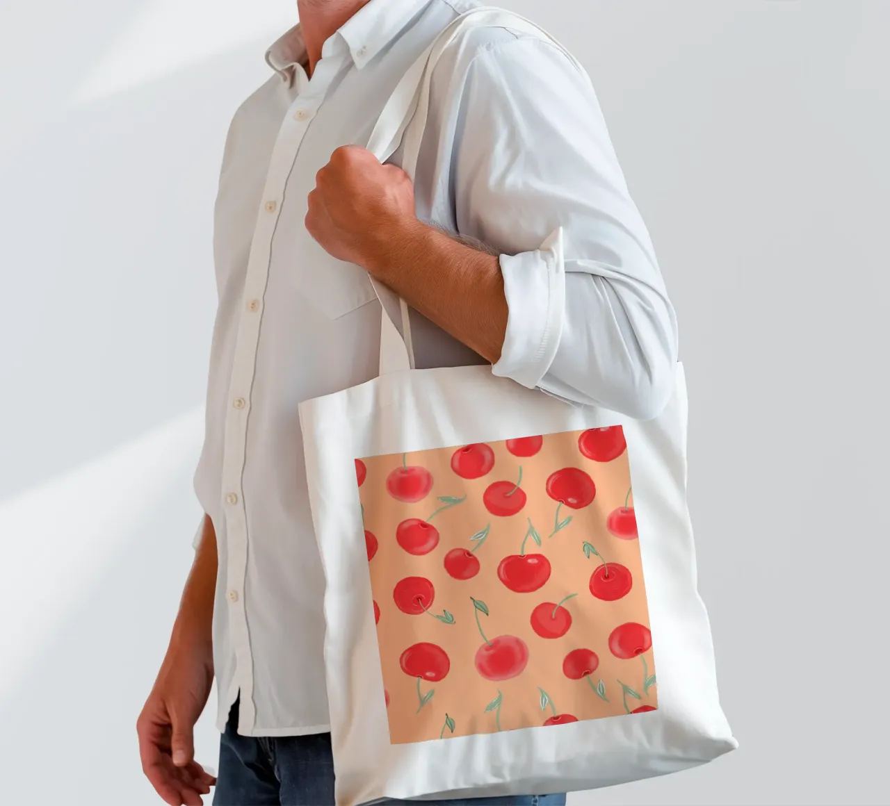 Modello Berry Burst color arancio fragola borsa in juta da gulsengunel