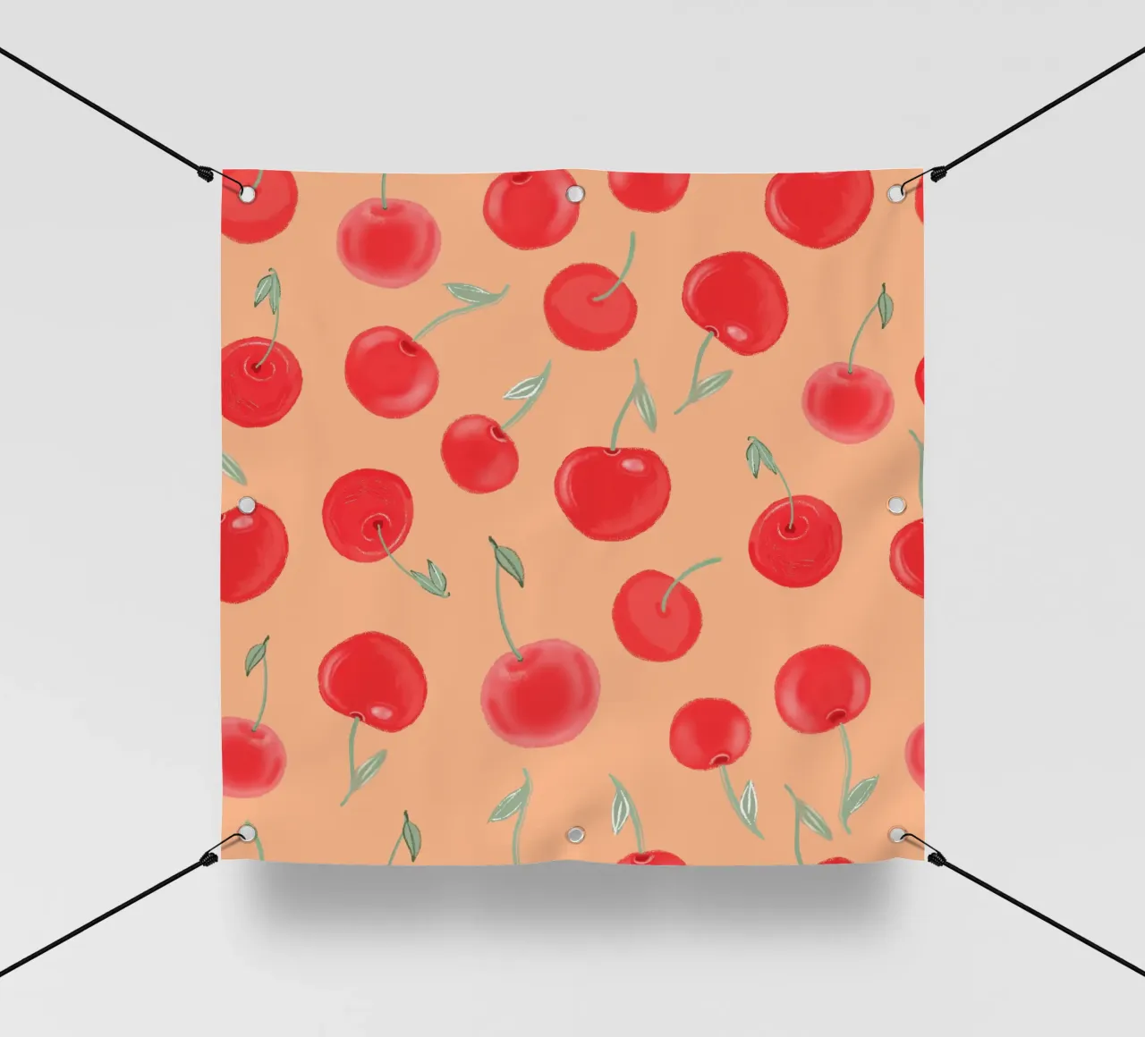 Modello Berry Burst color arancio fragola telo in pvc da gulsengunel