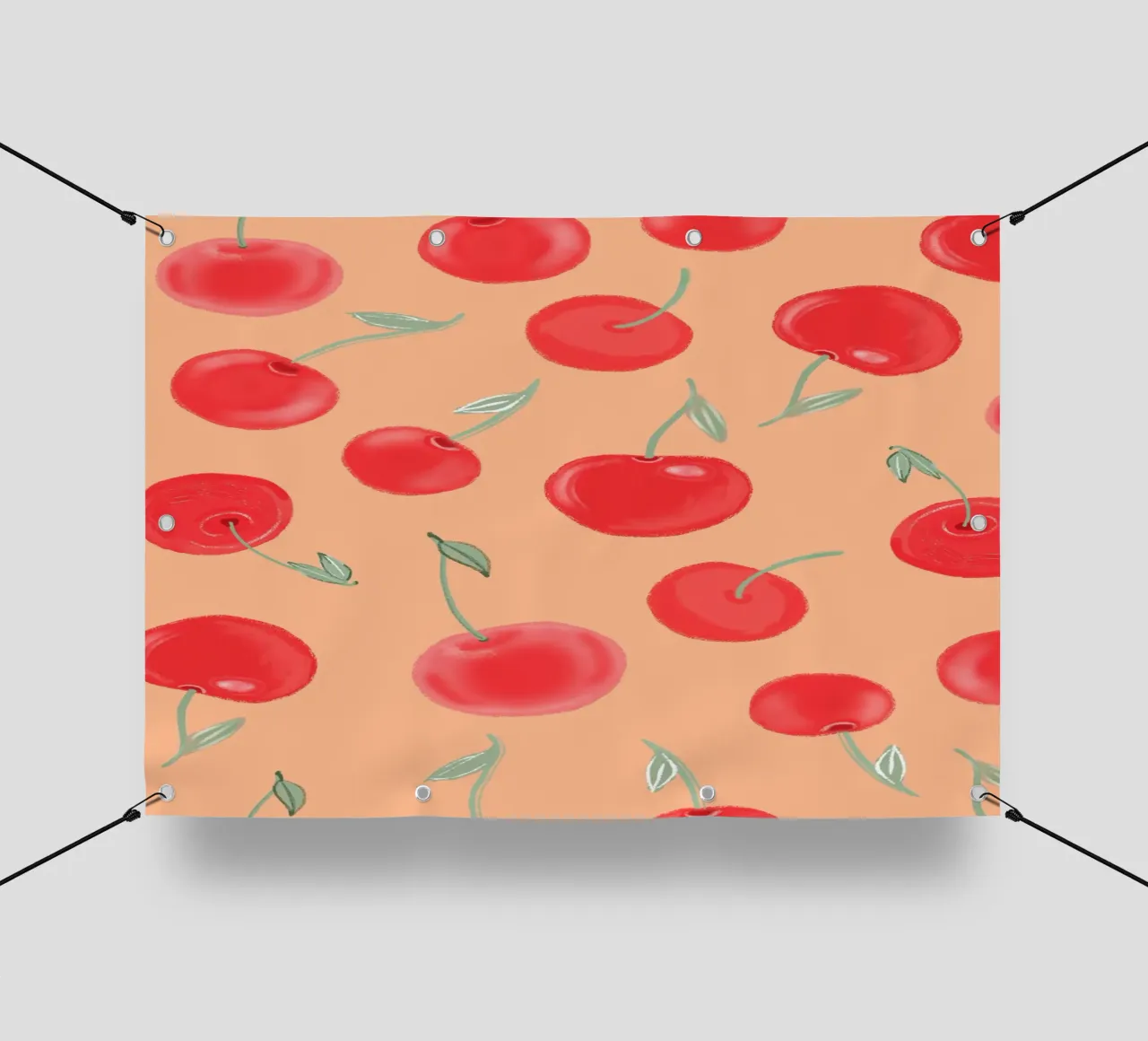 Modello Berry Burst color arancio fragola telo in pvc da gulsengunel