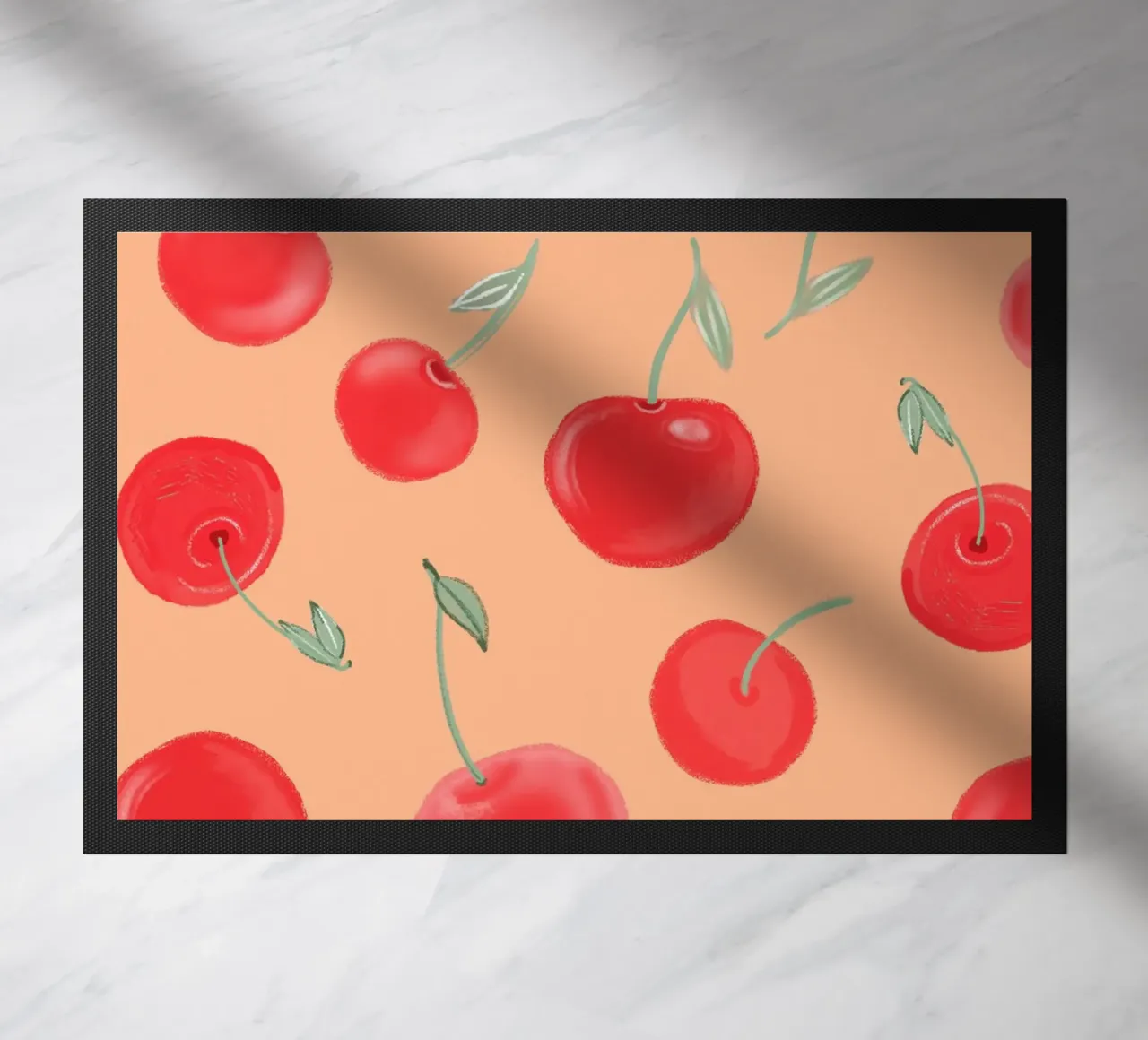 Modello Berry Burst color arancio fragola zerbino da gulsengunel