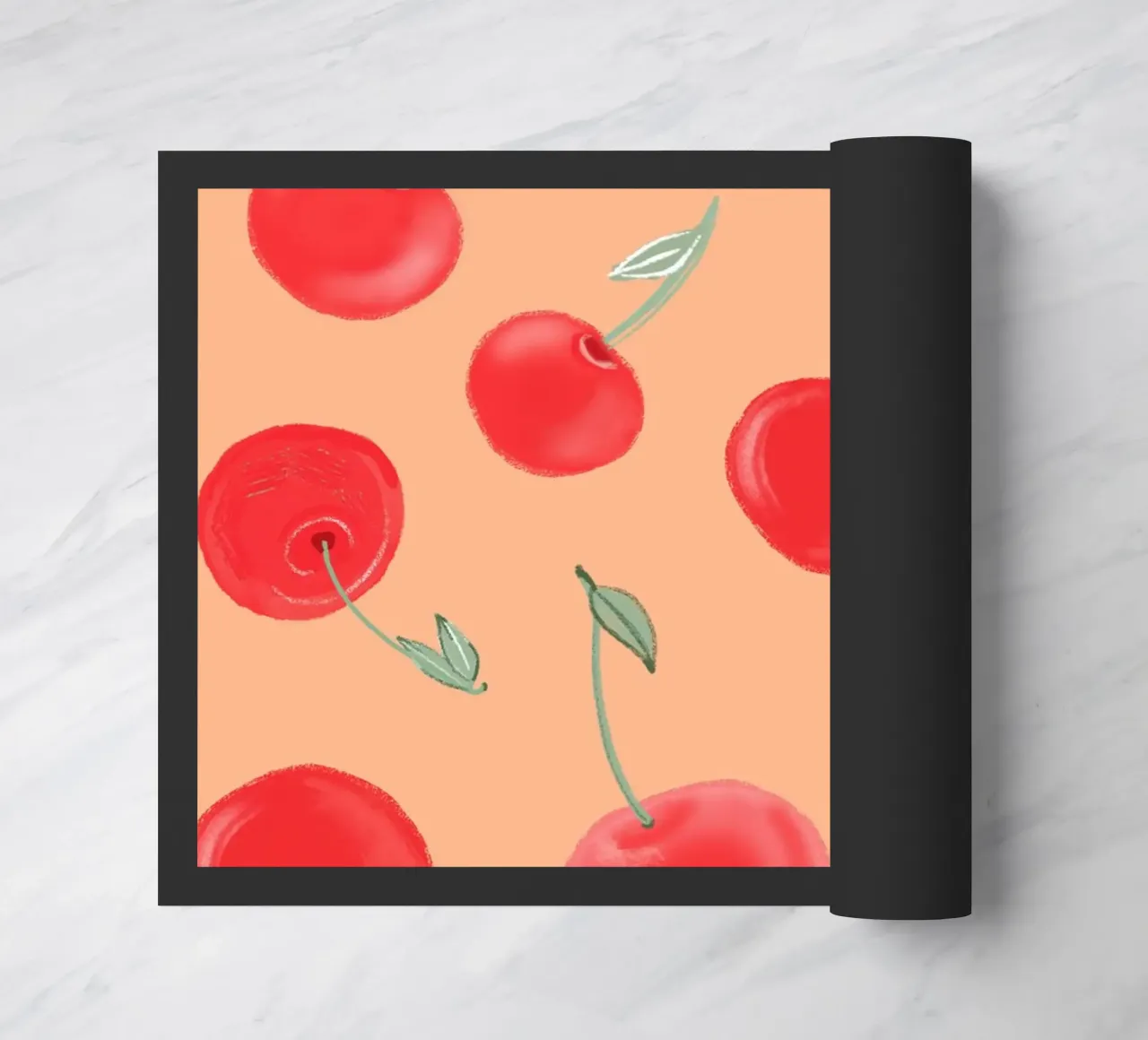 Modello Berry Burst color arancio fragola zerbino da gulsengunel