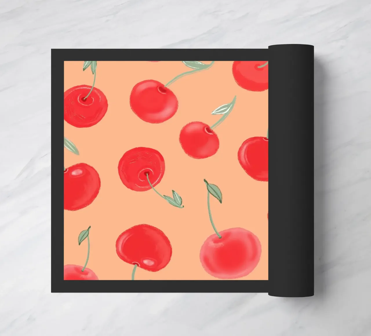 Modello Berry Burst color arancio fragola zerbino da gulsengunel