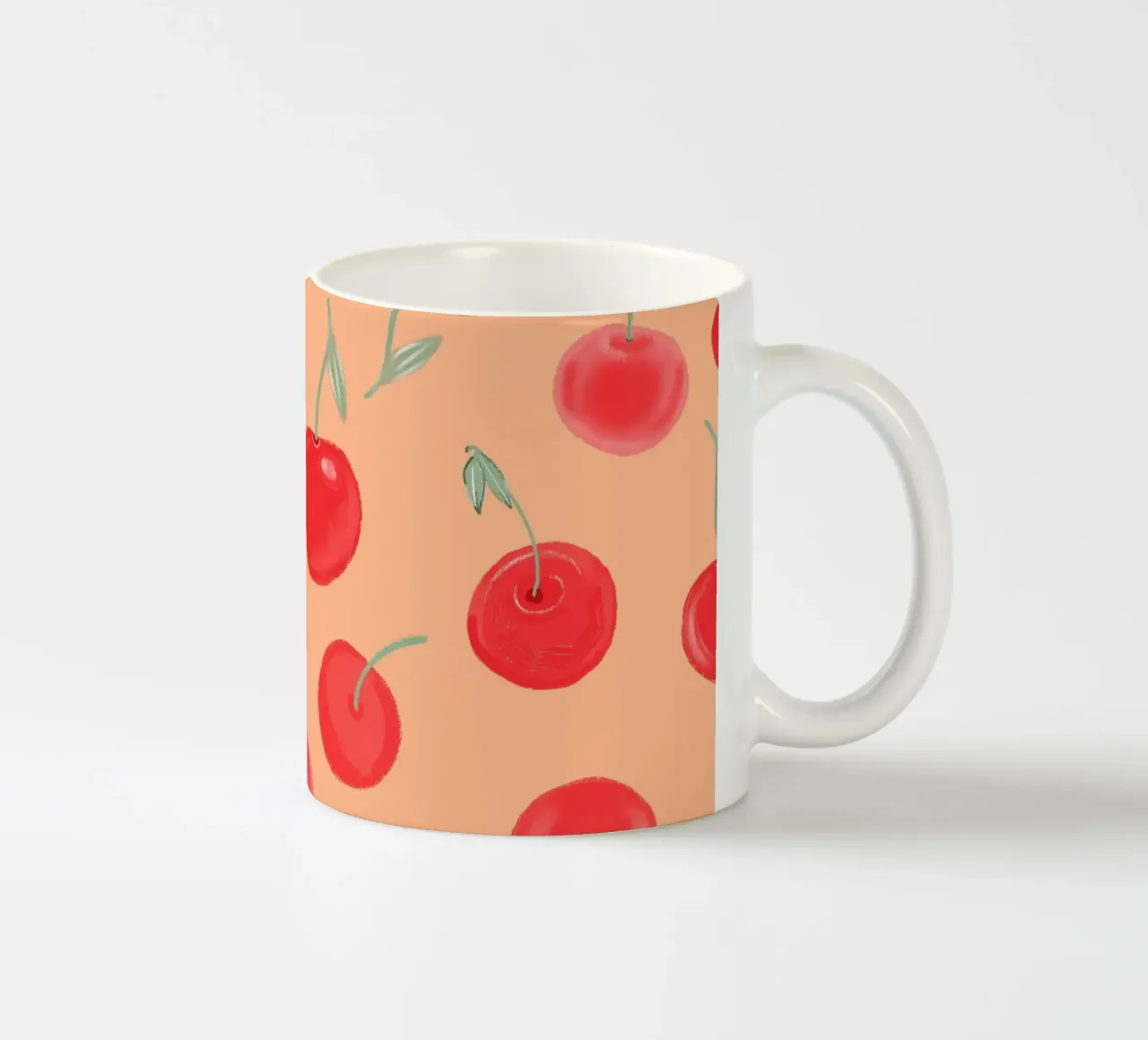 Modello Berry Burst color arancio fragola tazza in ceramica da gulsengunel