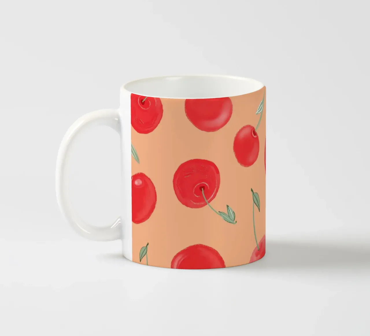 Modello Berry Burst color arancio fragola tazza in ceramica da gulsengunel