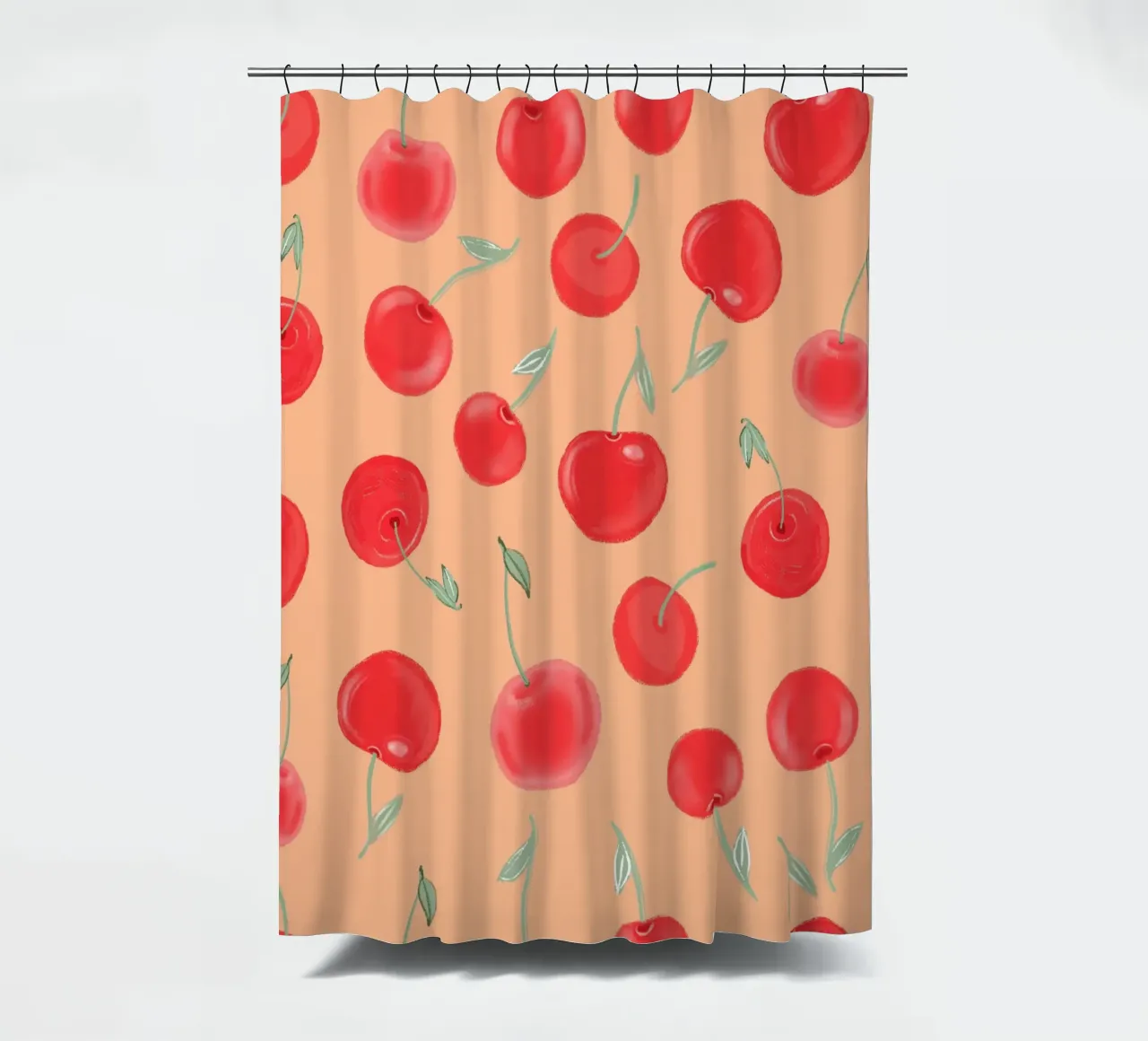 Modello Berry Burst color arancio fragola tenda da doccia da gulsengunel