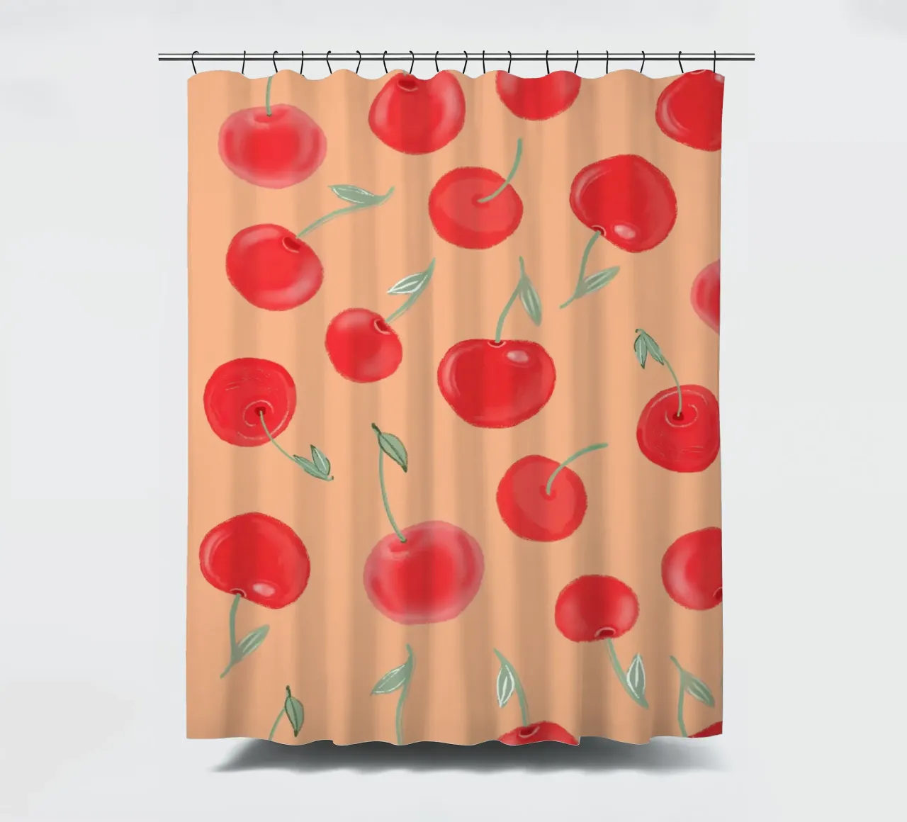 Modello Berry Burst color arancio fragola tenda da doccia da gulsengunel