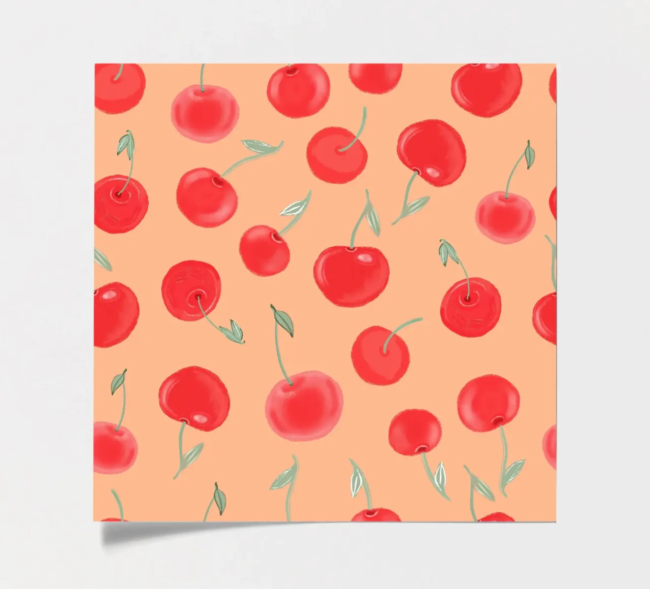 Modello Berry Burst color arancio fragola foglio adesivo da gulsengunel