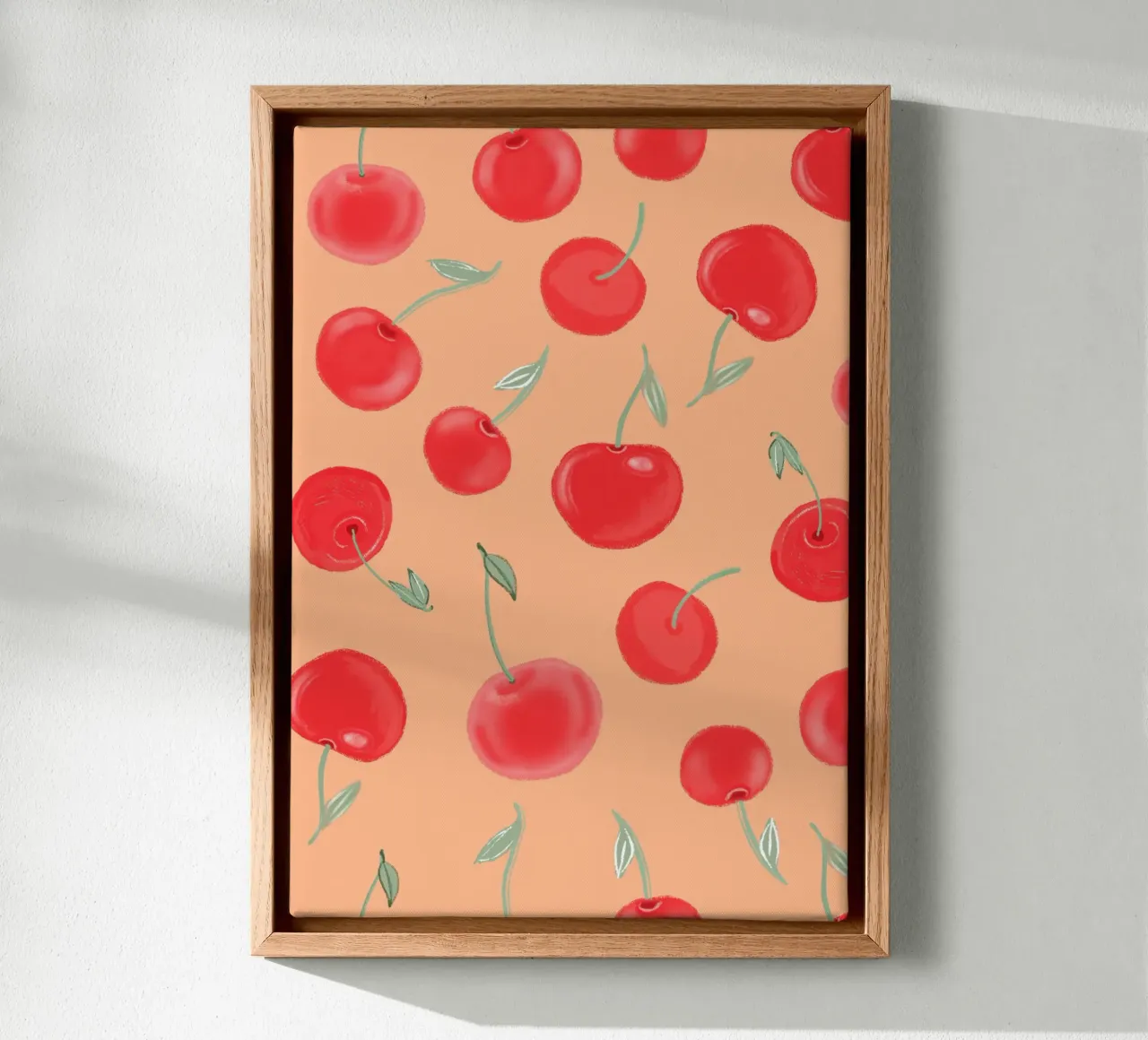 Modello Berry Burst color arancio fragola tela da gulsengunel