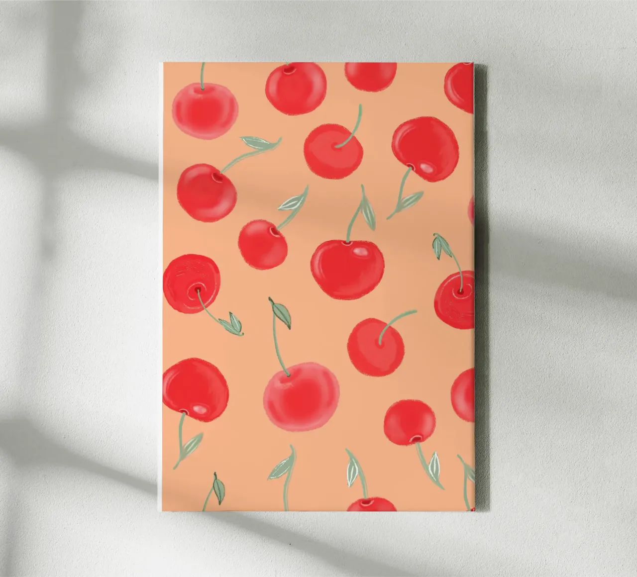 Modello Berry Burst color arancio fragola tela da gulsengunel