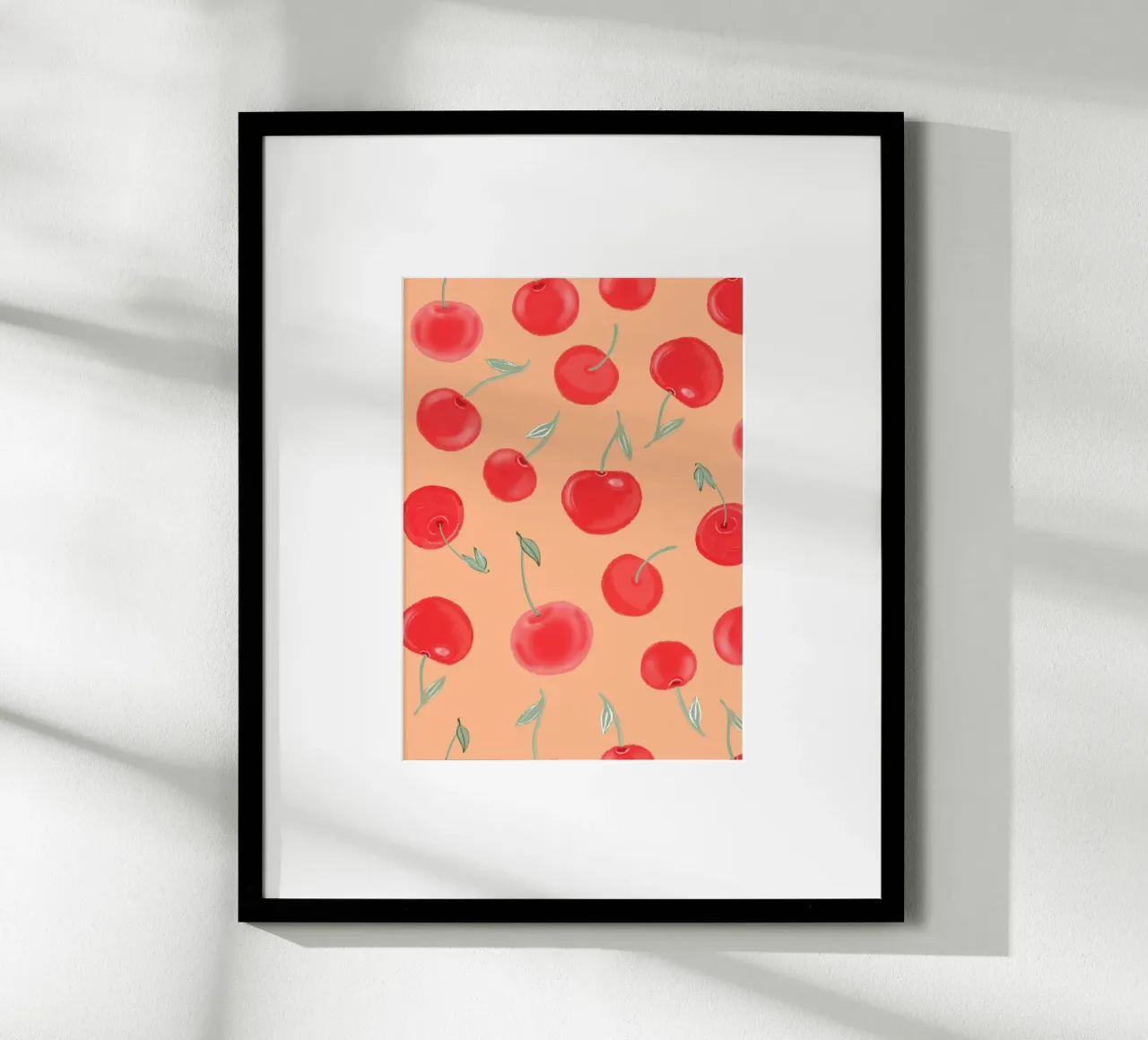 Modello Berry Burst color arancio fragola carta hahnemühle da gulsengunel