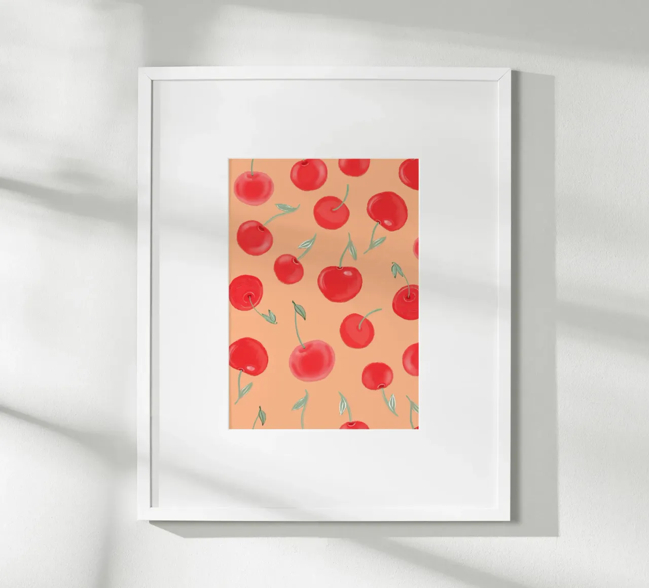 Modello Berry Burst color arancio fragola carta hahnemühle da gulsengunel