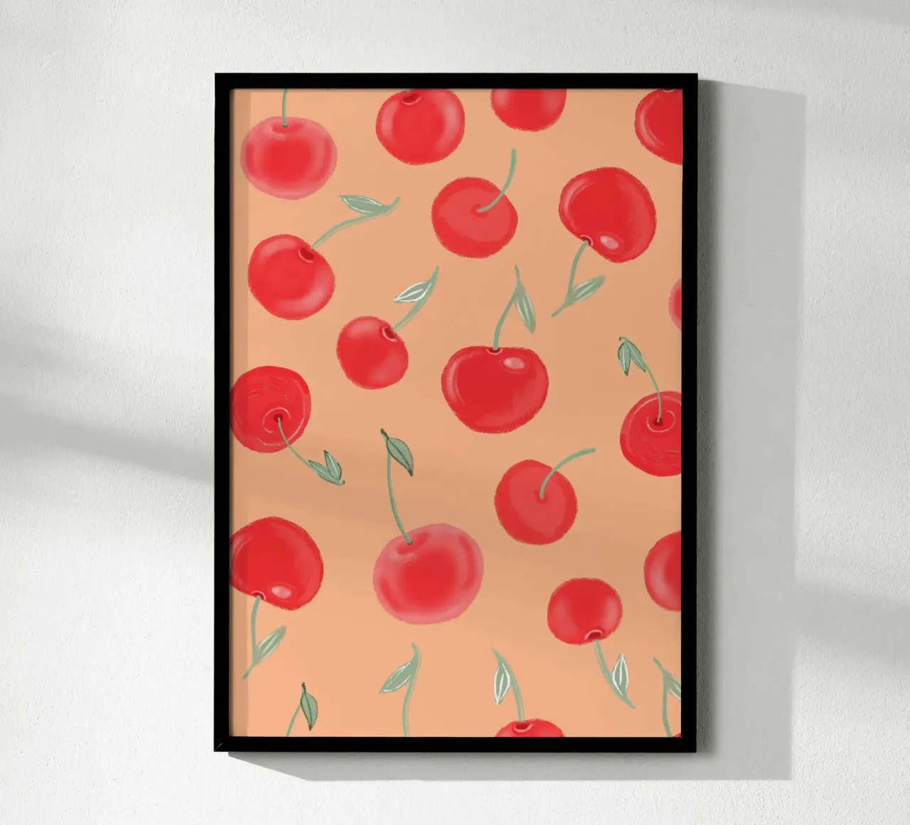 Modello Berry Burst color arancio fragola carta hahnemühle da gulsengunel