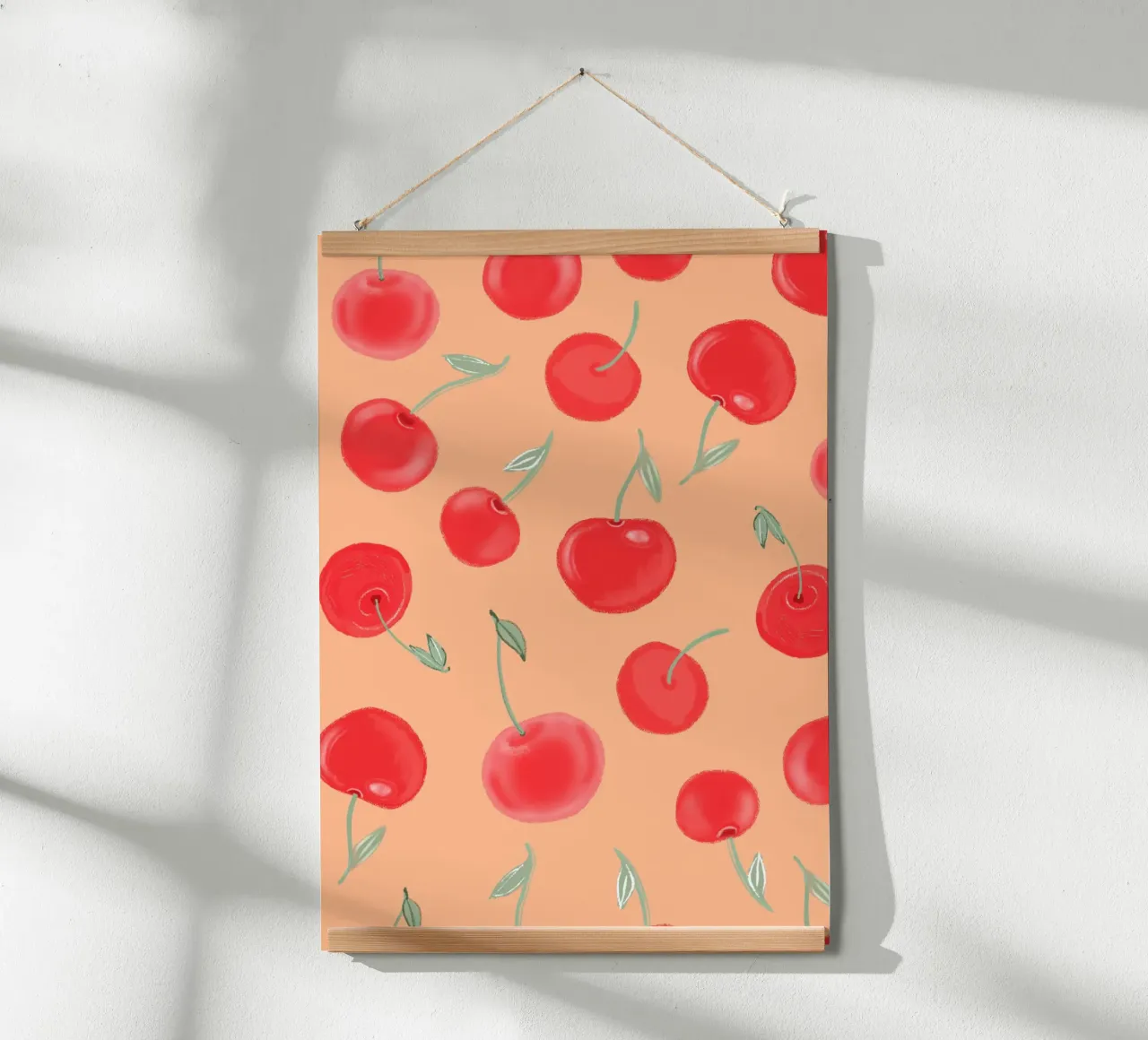 Modello Berry Burst color arancio fragola carta hahnemühle da gulsengunel