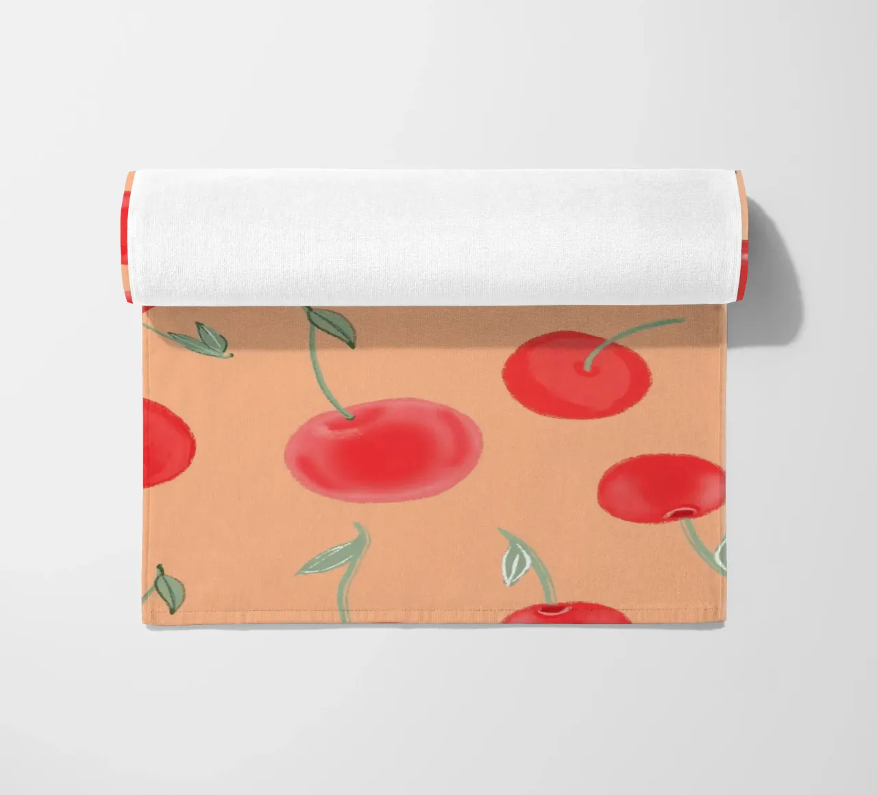 Modello Berry Burst color arancio fragola telo mare da gulsengunel