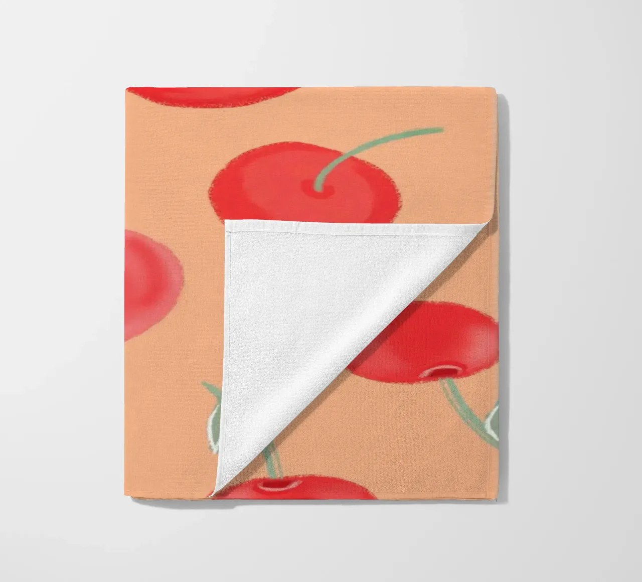 Modello Berry Burst color arancio fragola telo mare da gulsengunel