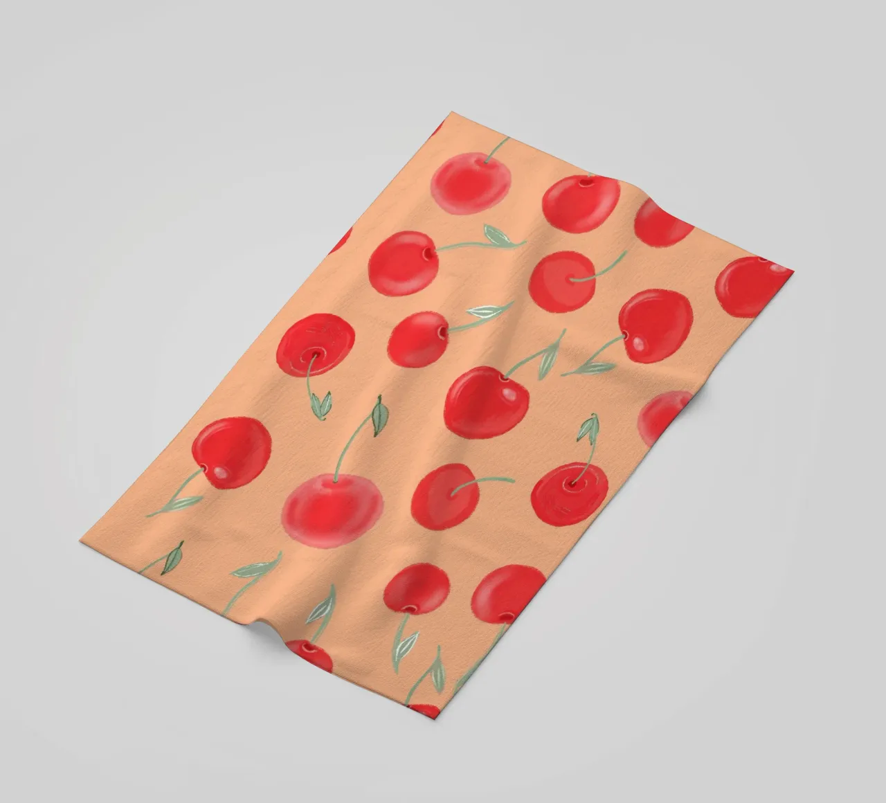 Modello Berry Burst color arancio fragola telo mare da gulsengunel