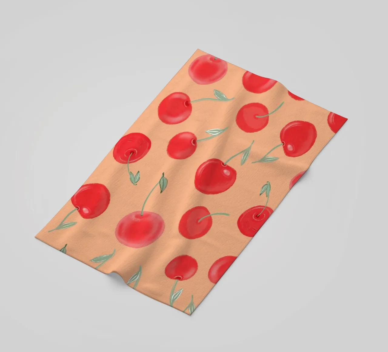 Modello Berry Burst color arancio fragola telo mare da gulsengunel