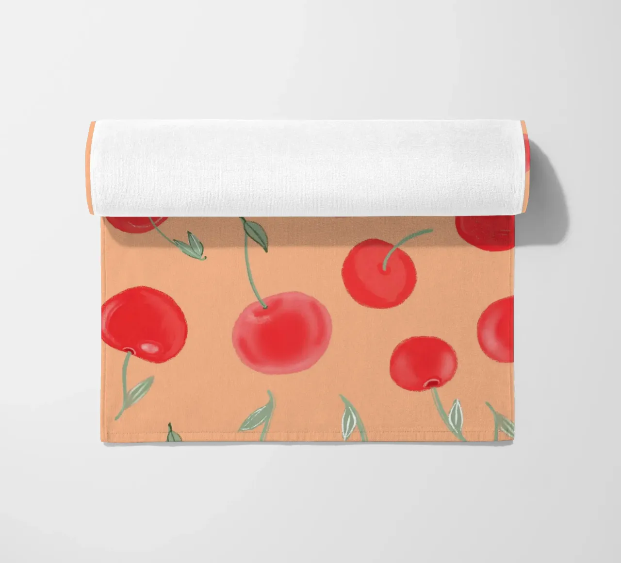 Modello Berry Burst color arancio fragola telo mare da gulsengunel