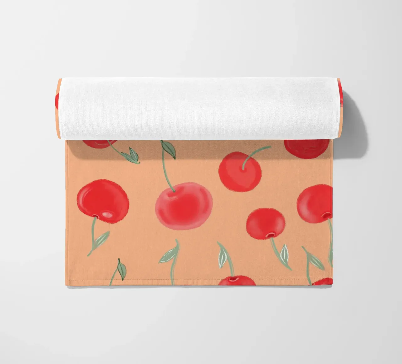 Modello Berry Burst color arancio fragola telo mare da gulsengunel