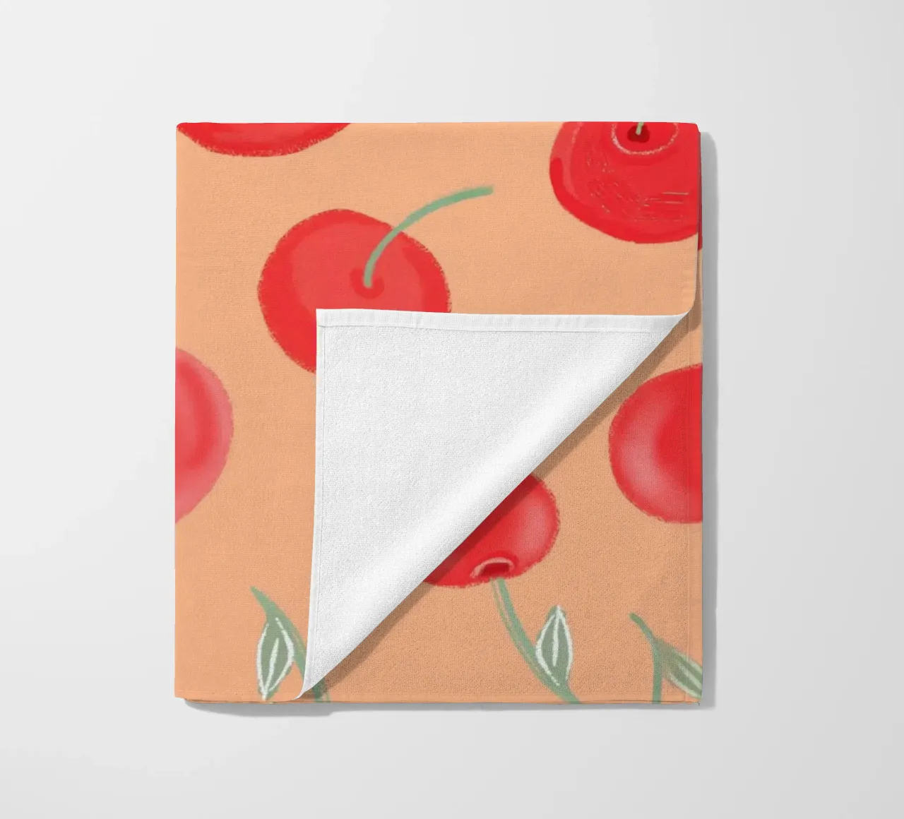 Modello Berry Burst color arancio fragola telo mare da gulsengunel