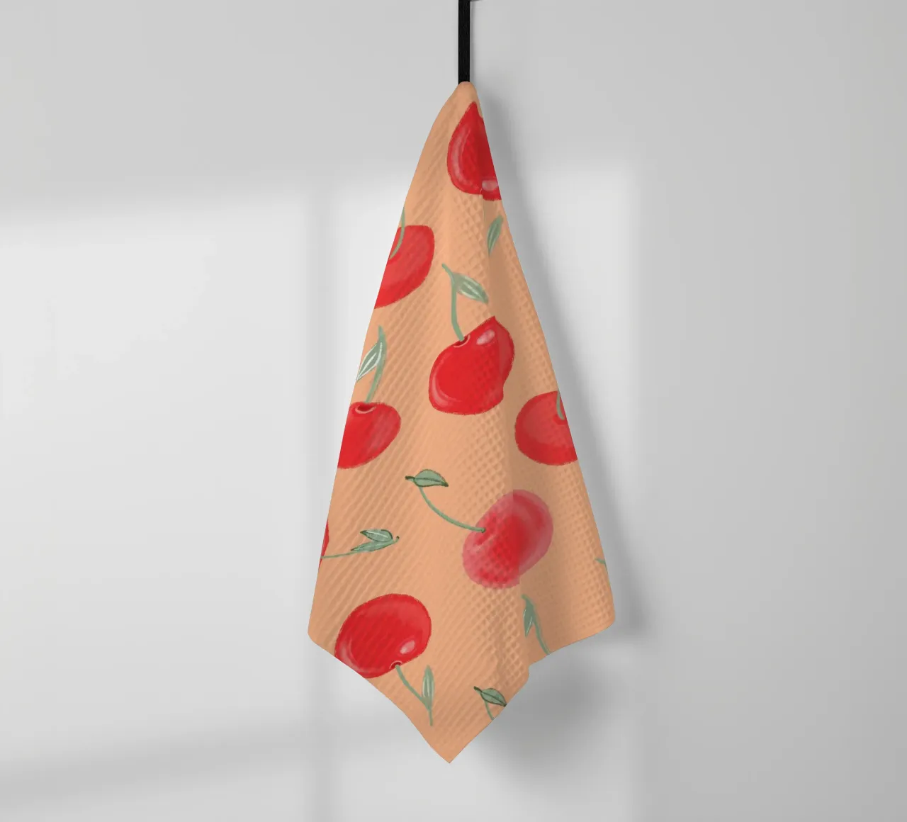 Modello Berry Burst color arancio fragola canovaccio da cucina da gulsengunel