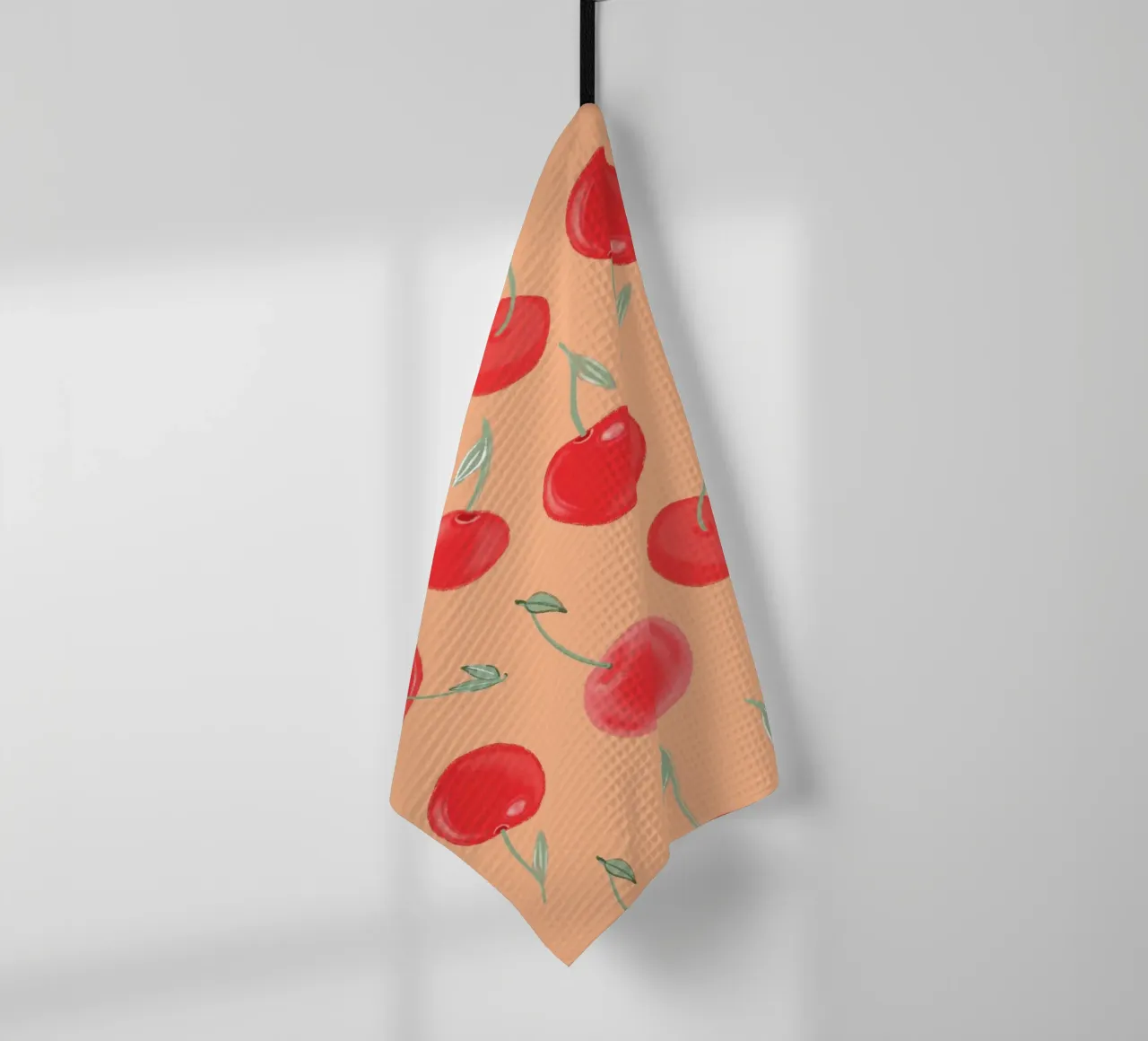 Modello Berry Burst color arancio fragola canovaccio da cucina da gulsengunel