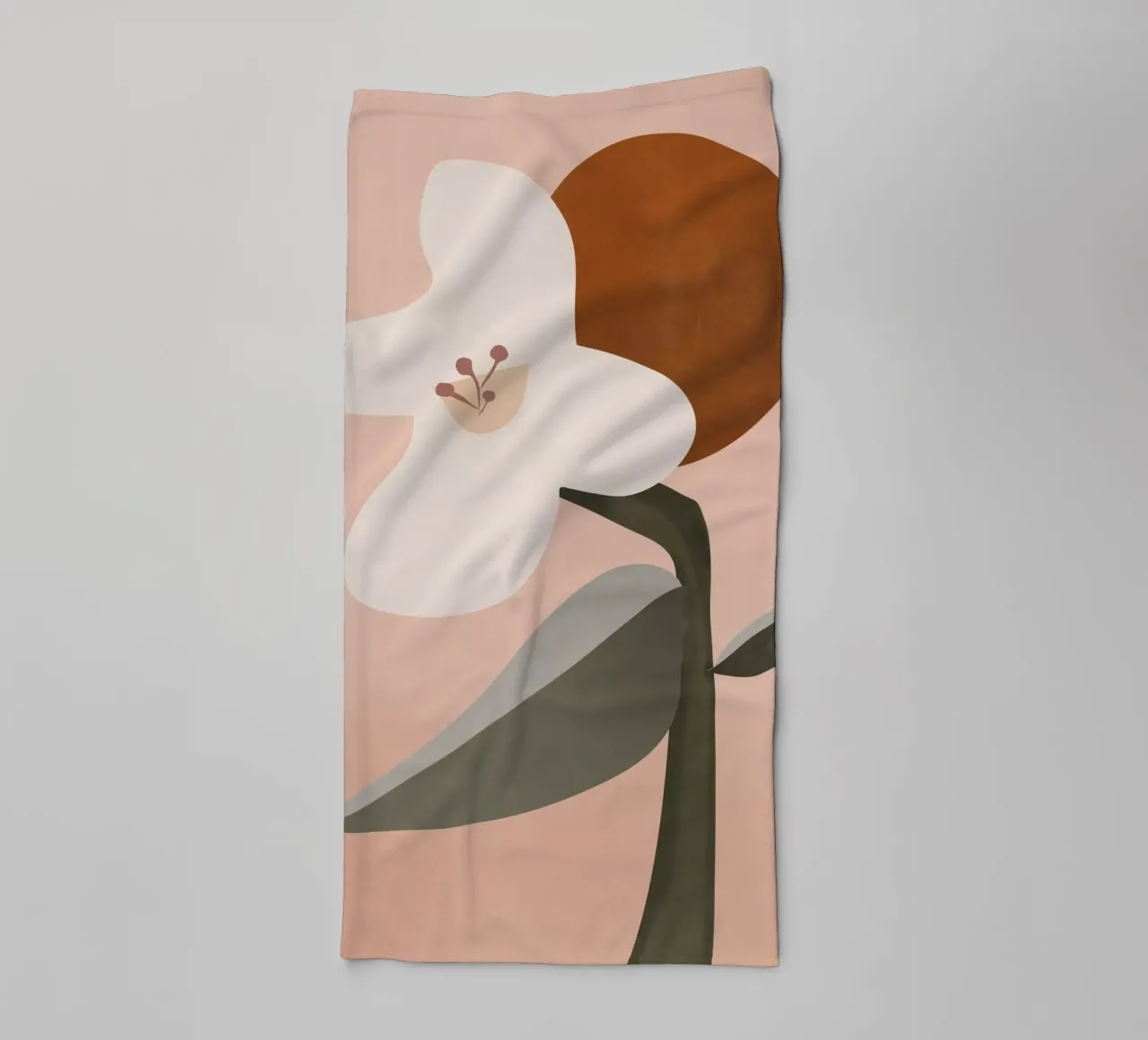 Abstract Minimal Art Flower 2 towel by ThingDesign