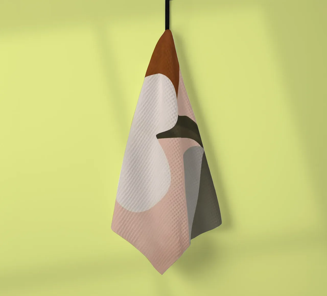 Abstrait Art Minimal Fleur 2 torchon de ThingDesign