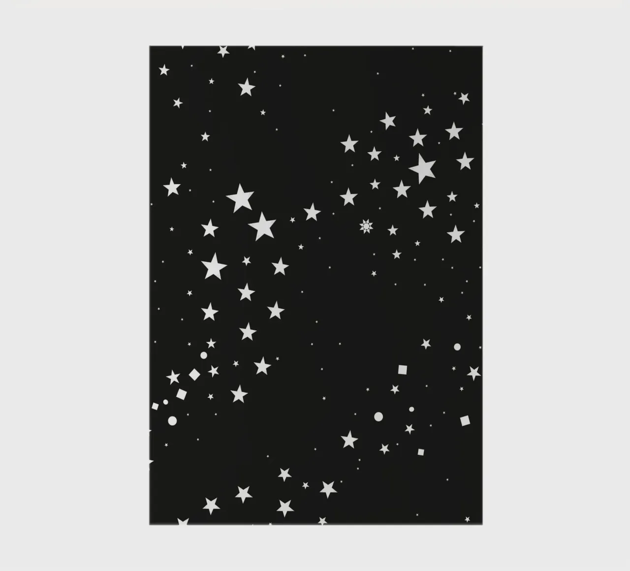 Hand drawn doodle stars and square dots notebook by gulsengunel